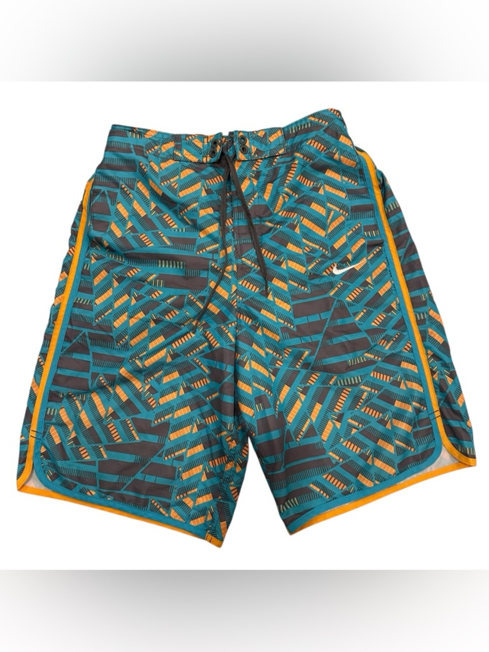 Nike Geometric Print Swim Trunks Men’s Size S